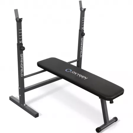 СКАМЬЯ ДЛЯ ЖИМА СО СТОЙКАМИ ДОМАШНЯЯ OXYGEN FITNESS SPRINGFIELD